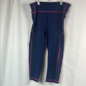 Vineyard Vines Navy and Pink ankle Athletic Pants